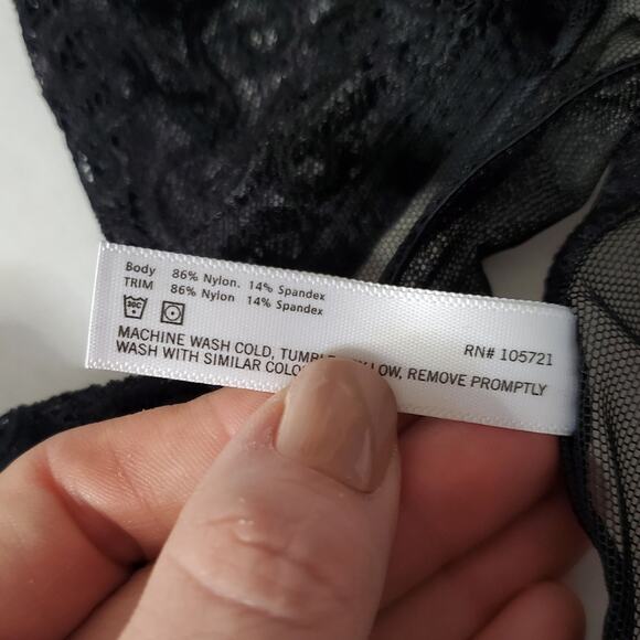 Bella Bloom | Delicate Sheer Lace Mesh Bralette - Picture 7 of 7